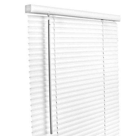 LIVING ACCENTS Living Accents 5005746 1 in. Vinyl Cordless Blinds; White - 60 x 64 in. 5005746